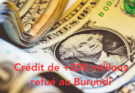 Burundi: Annulation d’un programme de crédit de plus de 200 millions de dollars au Burundi par le FMI